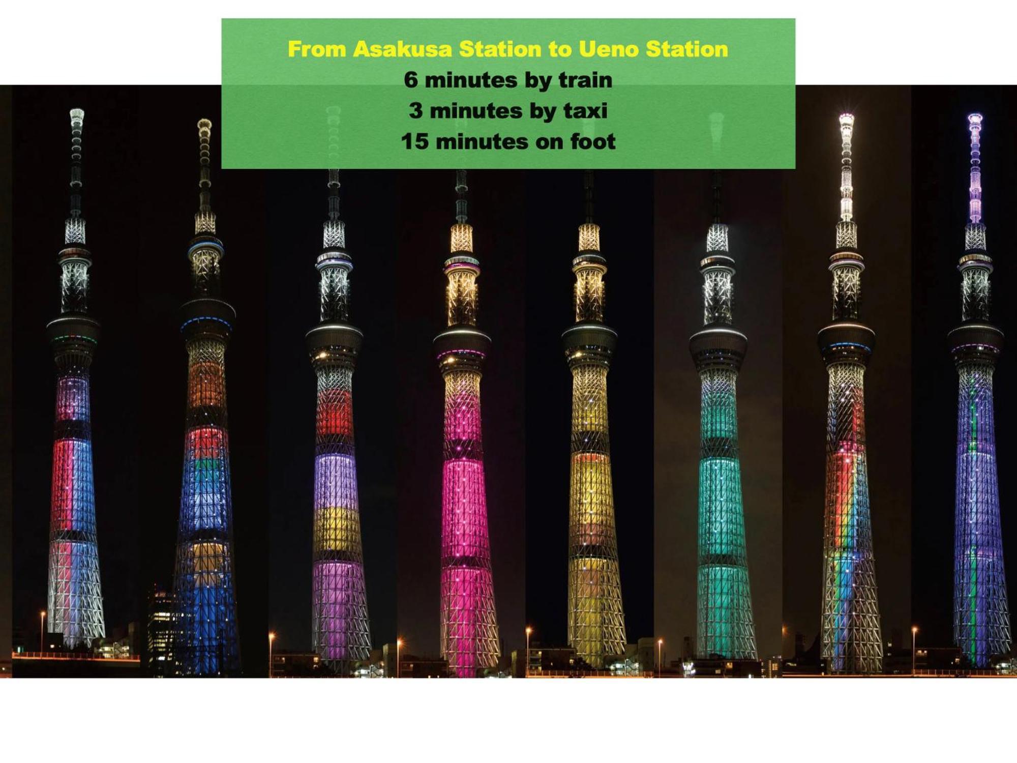 Appartamento 浅草寺3分 浅草駅6分 寝室+リビング2-4人 スカイツリービュー 駅近 成田空港&羽田空港直通 Tokyo Esterno foto