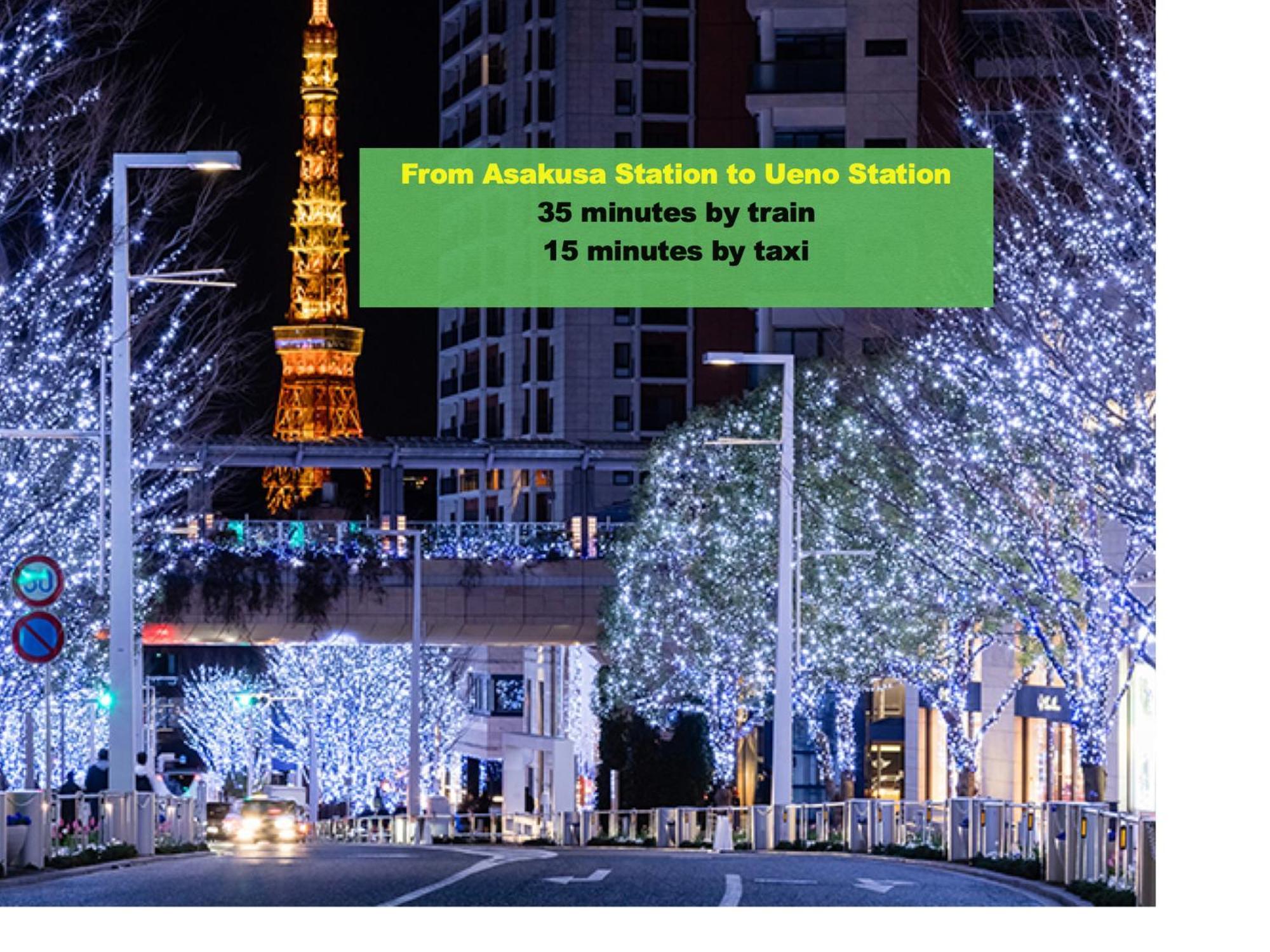 Appartamento 浅草寺3分 浅草駅6分 寝室+リビング2-4人 スカイツリービュー 駅近 成田空港&羽田空港直通 Tokyo Esterno foto