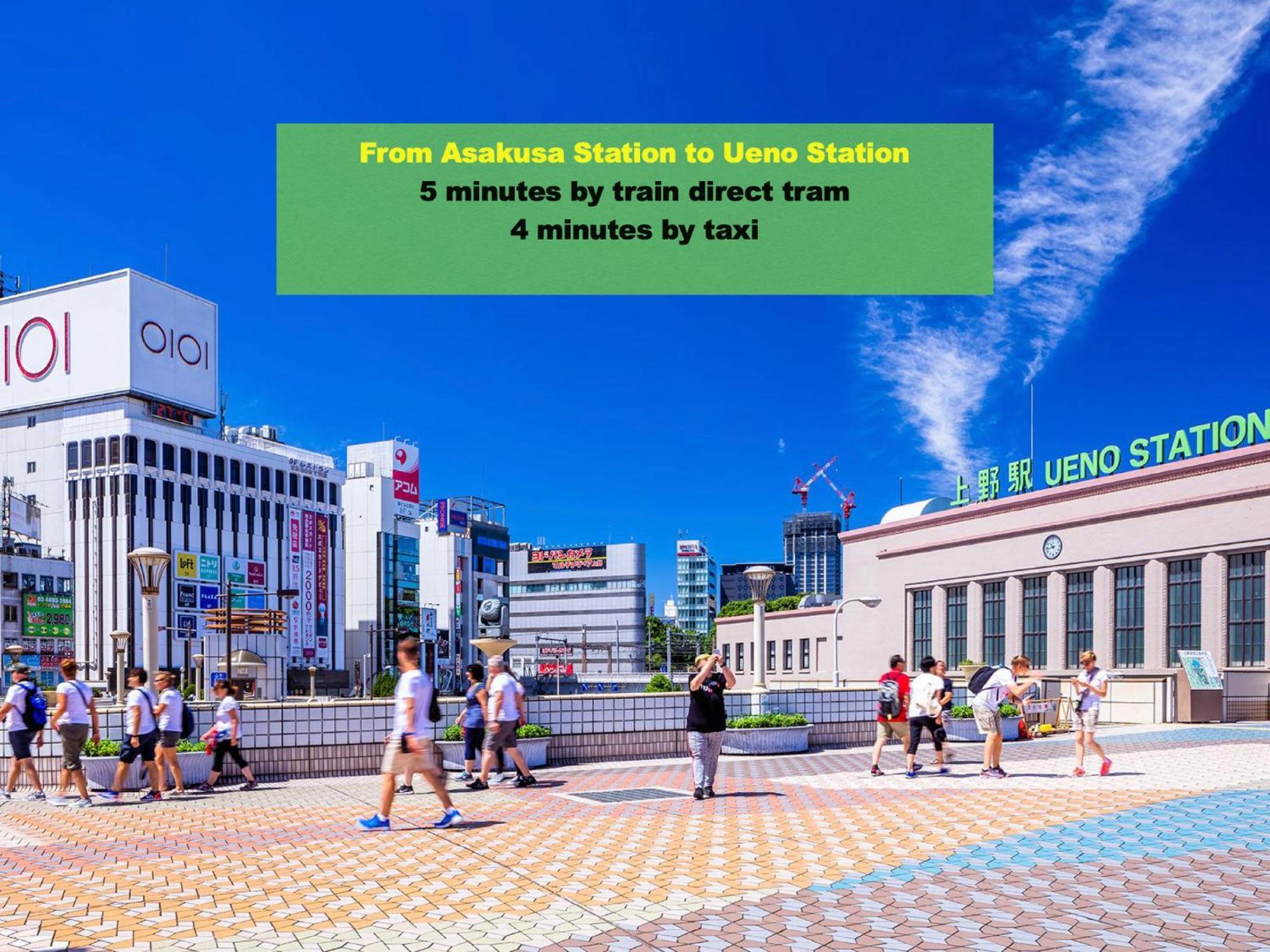 Appartamento 浅草寺3分 浅草駅6分 寝室+リビング2-4人 スカイツリービュー 駅近 成田空港&羽田空港直通 Tokyo Esterno foto